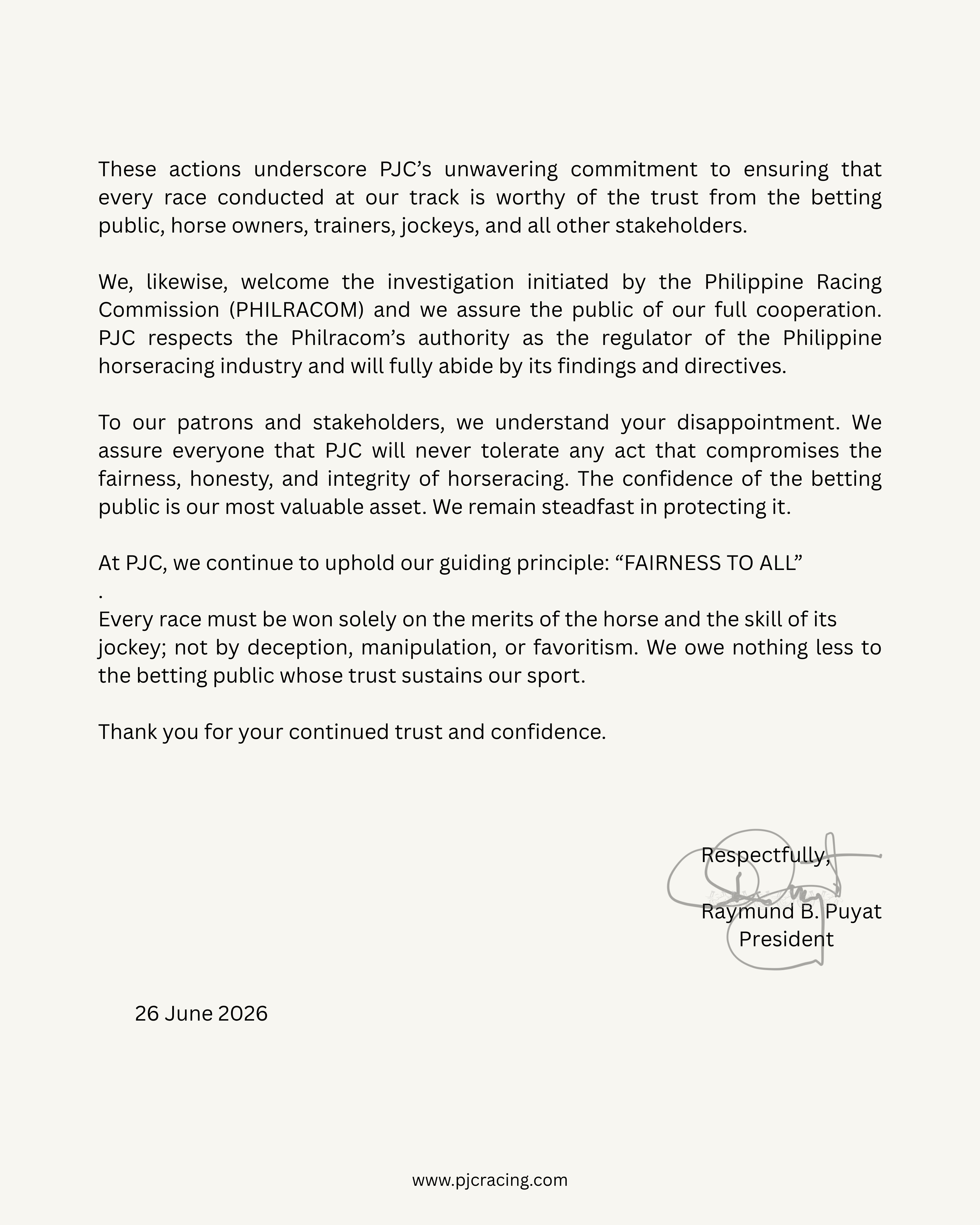 Other Announcement 2
